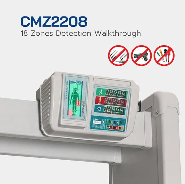 HIP ประตูตรวจจับโลหะ Walkthrough รุ่น CMZ2208